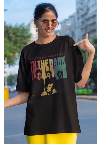 Unisex Orchestral Manoeuvres In The Dark Yazılı T-Shirt, Oversize Rock Müzik Baskılı Tişört fiyatları