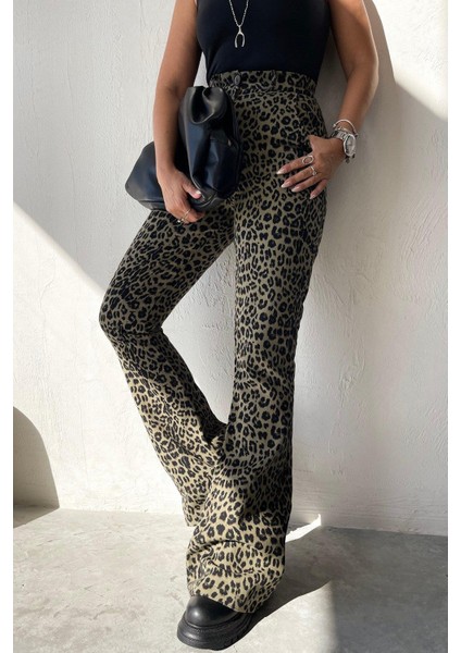 Leopar Straigt Jean_yeşil Renk