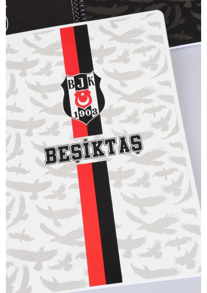 Lisanslı "Tekli" Spırallı Kareli A4 Karton Kapak 72 Yaprak Defter