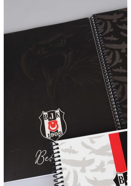 Lisanslı "Tekli" Spırallı Kareli A4 Karton Kapak 72 Yaprak Defter