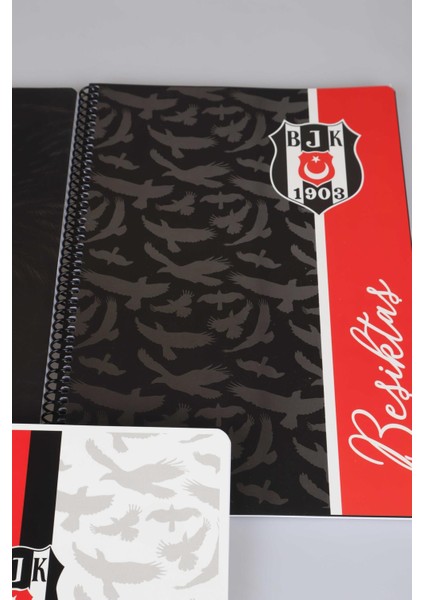 Lisanslı "Tekli" Spırallı Kareli A4 Karton Kapak 72 Yaprak Defter