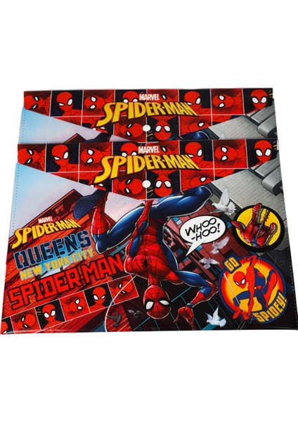 Yeni Sezon Lisanslı Spıderman Tekli Çıtçıtlı Dosya