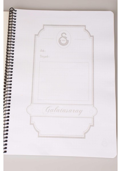 Lisanslı Galatasaray "tekli" Spırallı Çizgili A4 Karton Kapak 72 Yaprak Defter