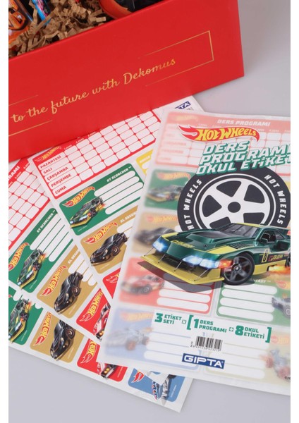 Dekomus Özel Kutulu Yeni Sezon Lisanslı Hot Wheels "çıtçıt Dosyalı" Kırtasiye Seti fiyatları