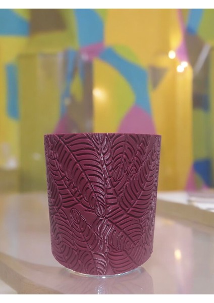 Yaprak Desen Görünümlü Saksı 3D