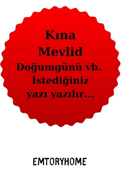 30 Adet Gold Ipli Güllü Piramit Kutu - Kına Kutusu - Kına - Mevlid