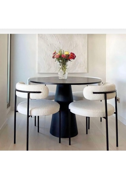 4’lü Teddy Sandalye Mutfak Sandalyesi Salon Sandalyesi