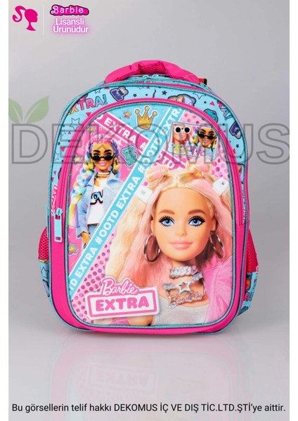 LİSANSLI BARBIE 3 BÖLMELİ OKUL ÇANTASI LOFT WAVES