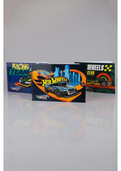 Yeni Sezon Lisanslı Hot Wheels Resim Defteri 17X24 cm 15 Yaprak