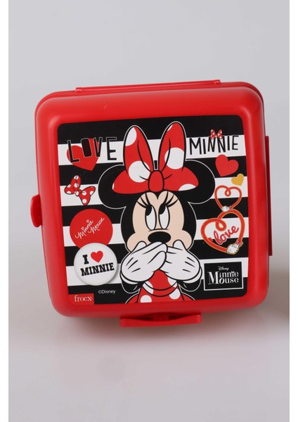 Yeni Sezon Lisanslı Mınnıe Mouse Beslenme Kabı ve Trıtan Matara 500 ml Beslenme Seti