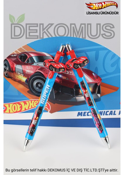 2024 Yeni Sezon Lisanslı Hot Wheels Maskotlu Versatil Uçlu Kalem 0.7 mm