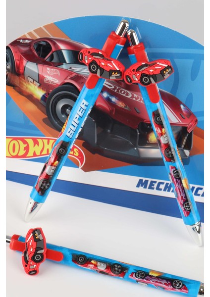 2024 Yeni Sezon Lisanslı Hot Wheels Maskotlu Versatil Uçlu Kalem 0.7 mm