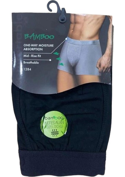 Erkek Nefes Alan Bambu Likralı BOXER1284 - 3 Adet