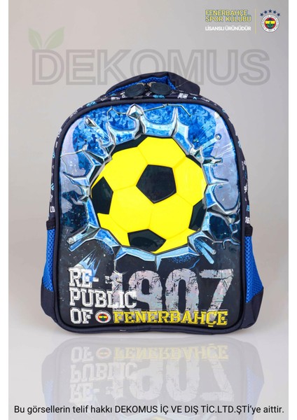 Dekomus Ile Yeni Sezon Lisanslı Fenerbahçe Anaokul Çantası Brıck Ball 1907