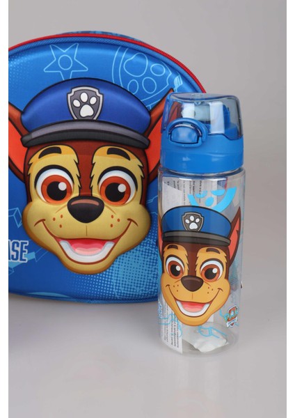 Yeni Sezon Lisanslı Paw Patrol Okulda Macera Koleksiyonu Beslenme ÇANTASI,500 ml Matara ve Beslenme Kabı Yemek Seti