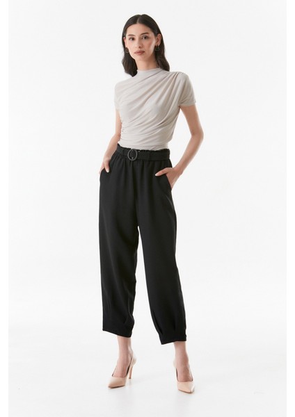 Beli Lastikli Kemerli Pantolon