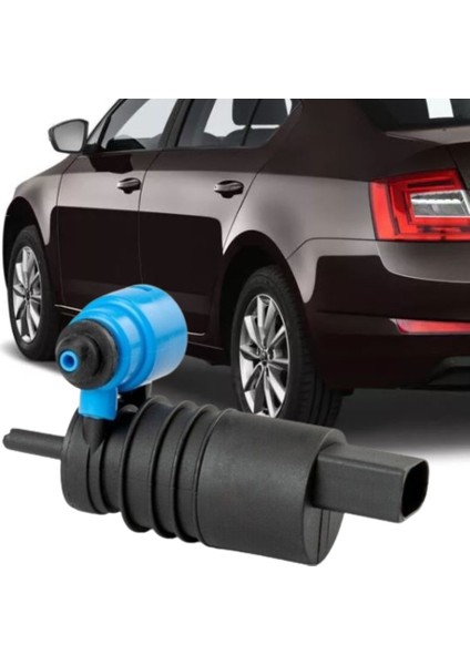 Octavia 2013-2016 Model Arası Uyumlu Cam Silecek Su Fıskiye Pompa Motoru