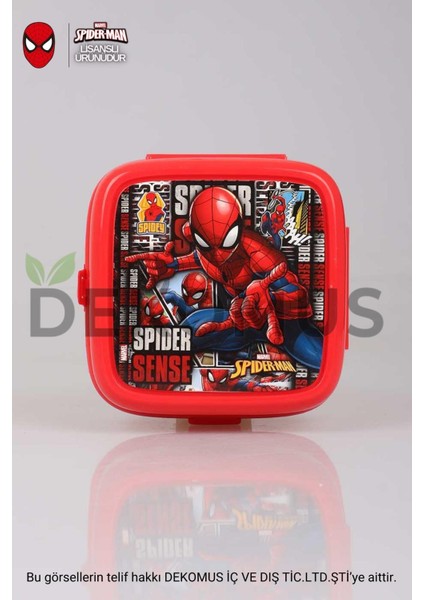 Lisanslı Spıderman 2 Katlı Beslenme Kutusu / Lunch Box