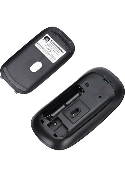 Alcatel 1t 7 2020 7" Uyumlu Kablosuz Bluetooth Pilli Optik Mouse - Siyah