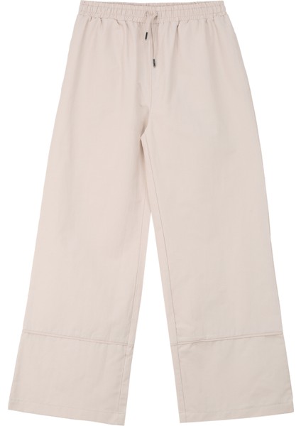 Rahat Fit Krem Kumaş Kadın Pantolon indirimleri