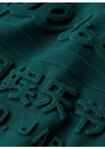 Bisiklet Yaka Baskılı Yeşil Erkek T-Shirt M1011908A8UM_EMBOSSED Vl T Shırt fırsatları