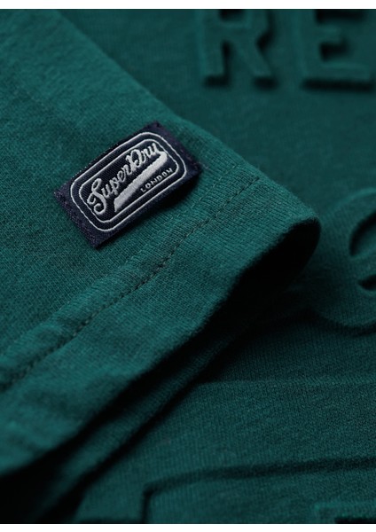 Bisiklet Yaka Baskılı Yeşil Erkek T-Shirt M1011908A8UM_EMBOSSED Vl T Shırt indirimleri