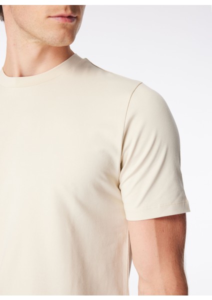 Bisiklet Yaka Düz Bej Erkek T-Shirt TE2654SS T-Shirtbej fırsatları