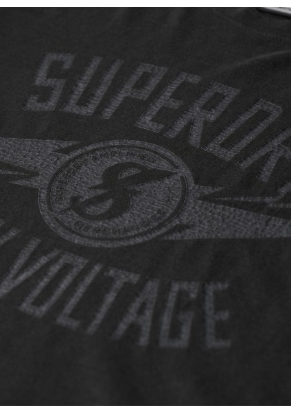 Bisiklet Yaka Baskılı Antrasit Erkek T-Shirt M1011918AAFB_RETRO Rocker Graphıc T fırsatları