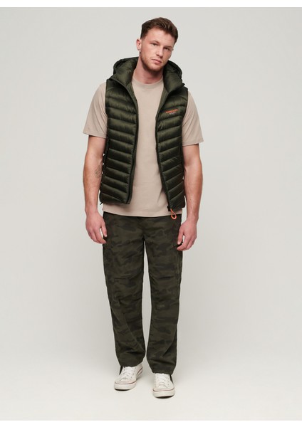 Haki Erkek Yelek M5011837AZC3_HOODED Fujı Padded Gıl
