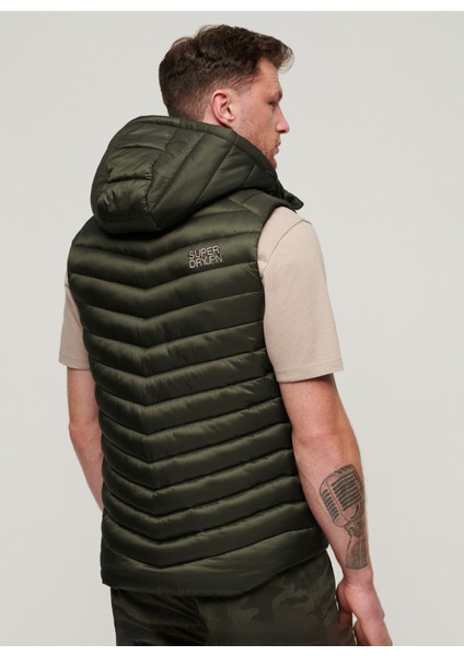 Haki Erkek Yelek M5011837AZC3_HOODED Fujı Padded Gıl