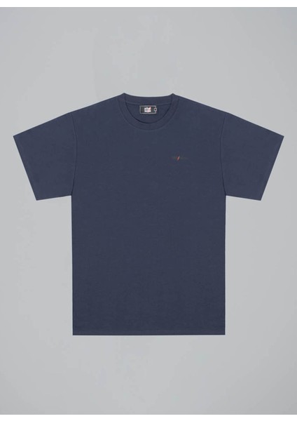 Bisiklet Yaka Lacivert Erkek T-Shirt MYSENJS11/S9-_T-SHIRT Uomo modelleri
