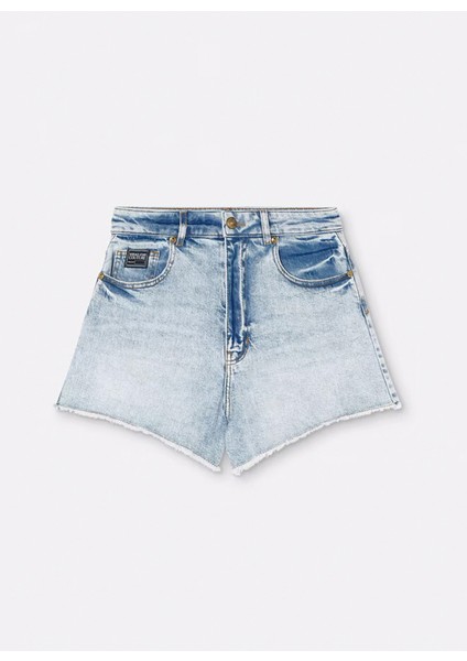 Yüksek Bel Standart Mavi Kadın Denim Şort 76HAD541 indirimleri