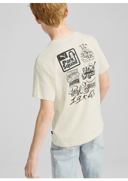 Baskılı Beyaz Erkek T-Shirt 68187487-ESS+ Mıd 90S Graphic Tee