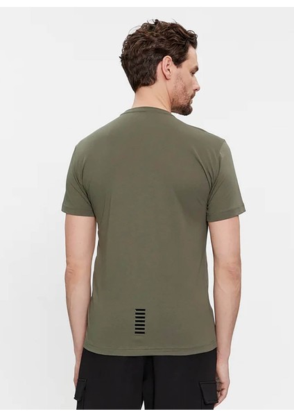 Bisiklet Yaka Haki Erkek T-Shirt 8NPT51PJM9Z fırsatları