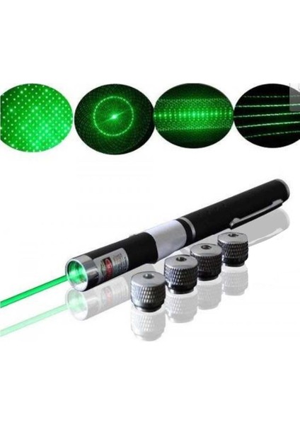 CLZ174 Yeşil Lazer Pointer 5000 Mw 15 Km Etkili (Tek Başlık 5 Model)