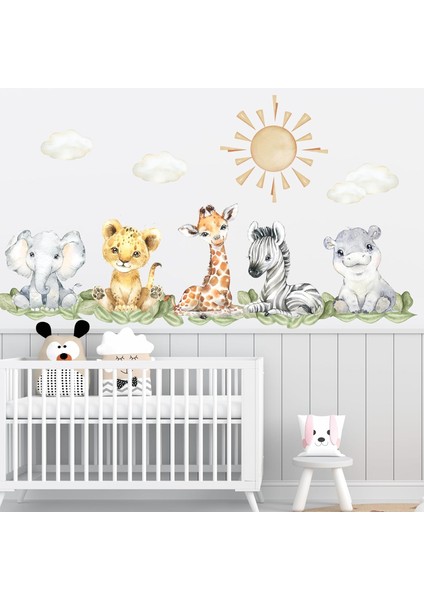 Decals Orman Hayvanları Duvar Etiketi