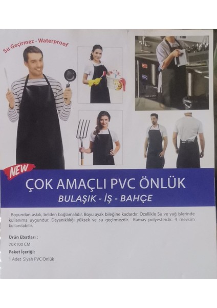 CLZ174 Pvc Önlük - Çok Amaçlı Önlük 70 x 100