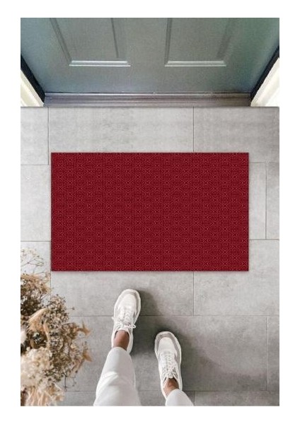 Gül Kurusu Kapı Önü Paspası Kalp Motif Desbdmrkt K-3223