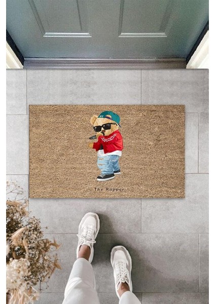 Bej Kapı Önü Paspası The Rapper Ayıcık Desbdmrkt K-3339