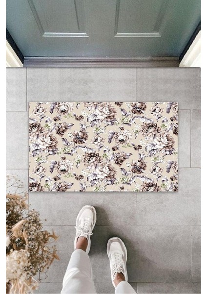 Pudra Kapı Önü Paspası Çiçek Desbdmrkt K-3204