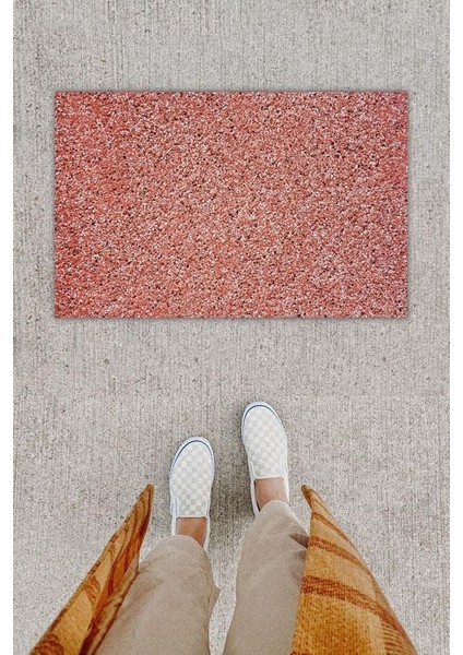 Dijital Baskı Dekoratif Hasır Çok Rbdmrktkli Kapı Önü Paspası K-1246