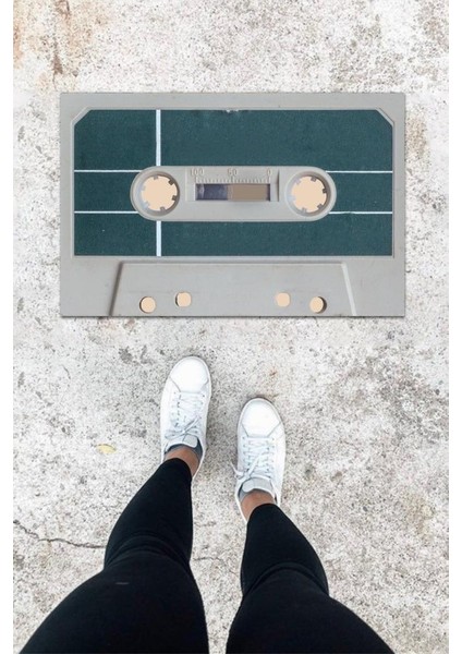 Dijital Baskı Rbdmrktkli Kaset Desbdmrkt Kapı Önü Paspası K-1009