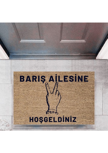 Kapı Önü Paspası Dekoratif Dijital Baskı Kişiye Özel P-2447