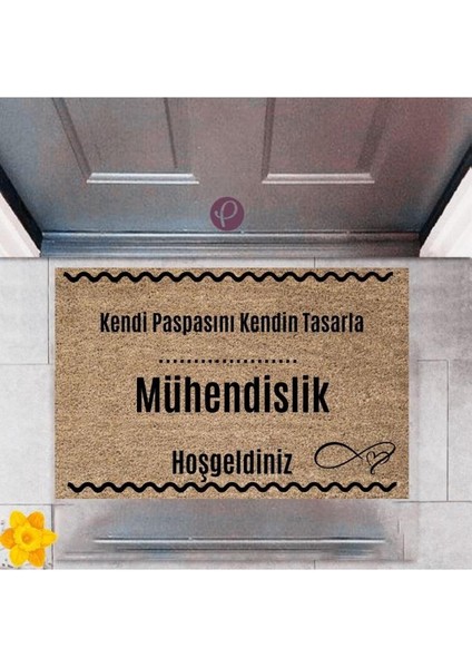 Kapı Önü Paspası Dekoratif Dijital Baskı Mühbdmrktdislik P-2543