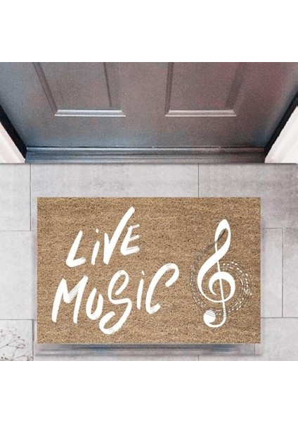 Kapı Önü Paspası Dekoratif Dijital Baskı MÜZIKP-2750
