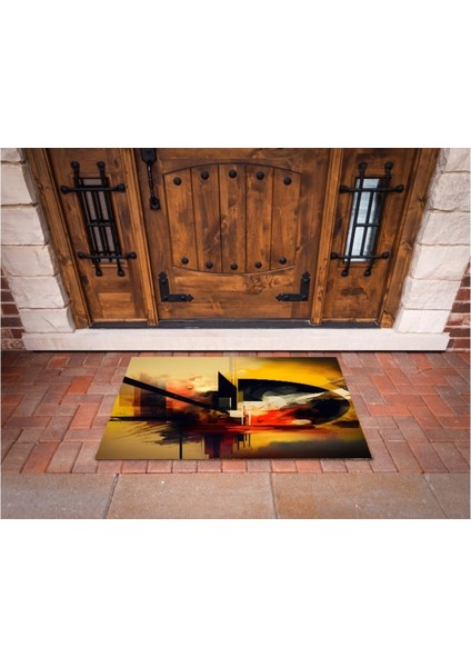 3D Baskı Özel Tasarım Geometrik Dış Mekan Paspas 129