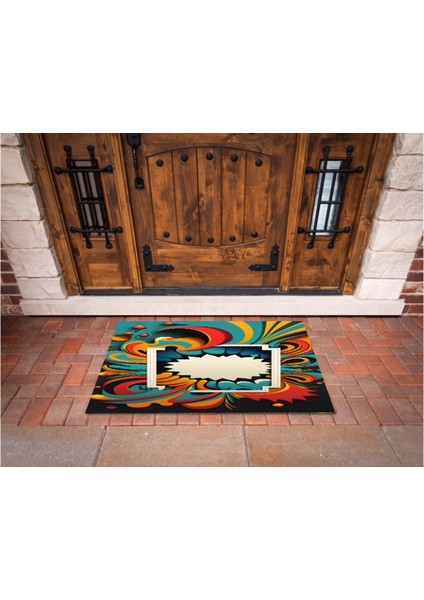 3D Baskı Özel Tasarım Geometrik Dış Mekan Paspas 145