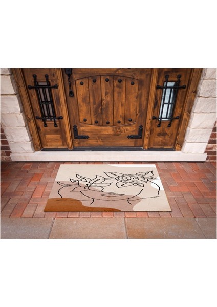 3D Baskı Özel Tasarım Geometrik Dış Mekan Paspas 176