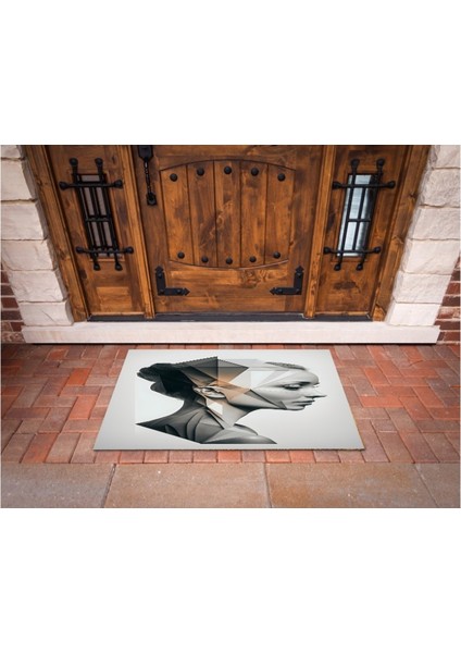 3D Baskı Özel Tasarım Geometrik Dış Mekan Paspas 130