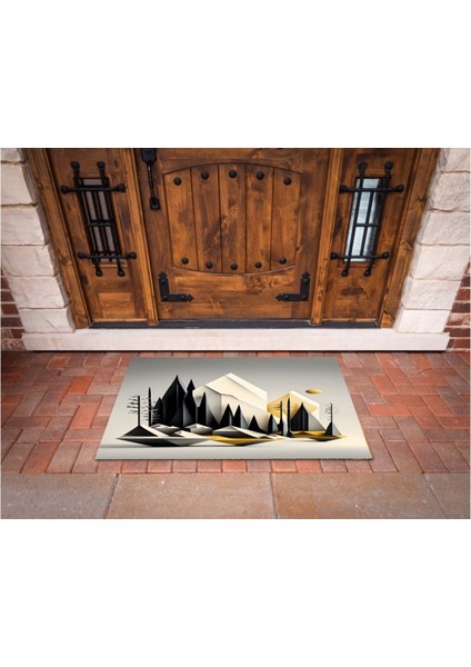 3D Baskı Özel Tasarım Geometrik Dış Mekan Paspas 138